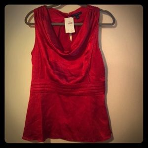 Cranberry Red Scoop cami